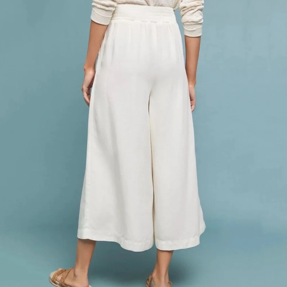 By Anthropologie Oceanside Cropped Wide Leg Pants - Picture 12 of 12